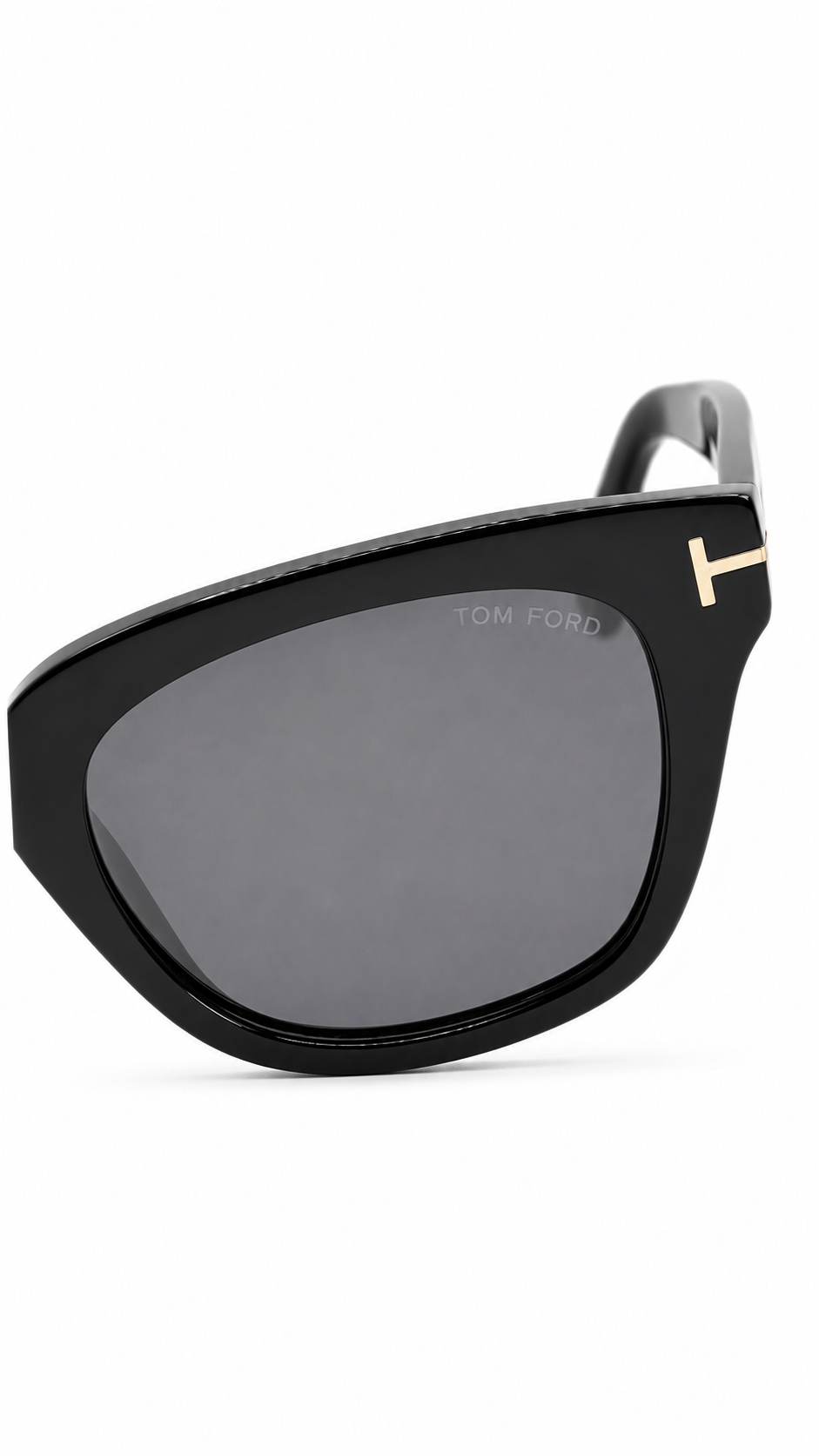 Tom Ford TF5178 001 Shiny Black Square Sunglasses – Dark Grey Lenses