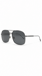 Montblanc MB0046S 001 Gunmetal Navigator Aviator Sunglasses