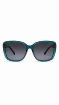 INVU Swiss Eyewear Translucent Teal Square Sunglasses