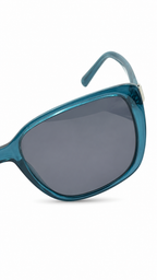 INVU Swiss Eyewear Translucent Teal Square Sunglasses