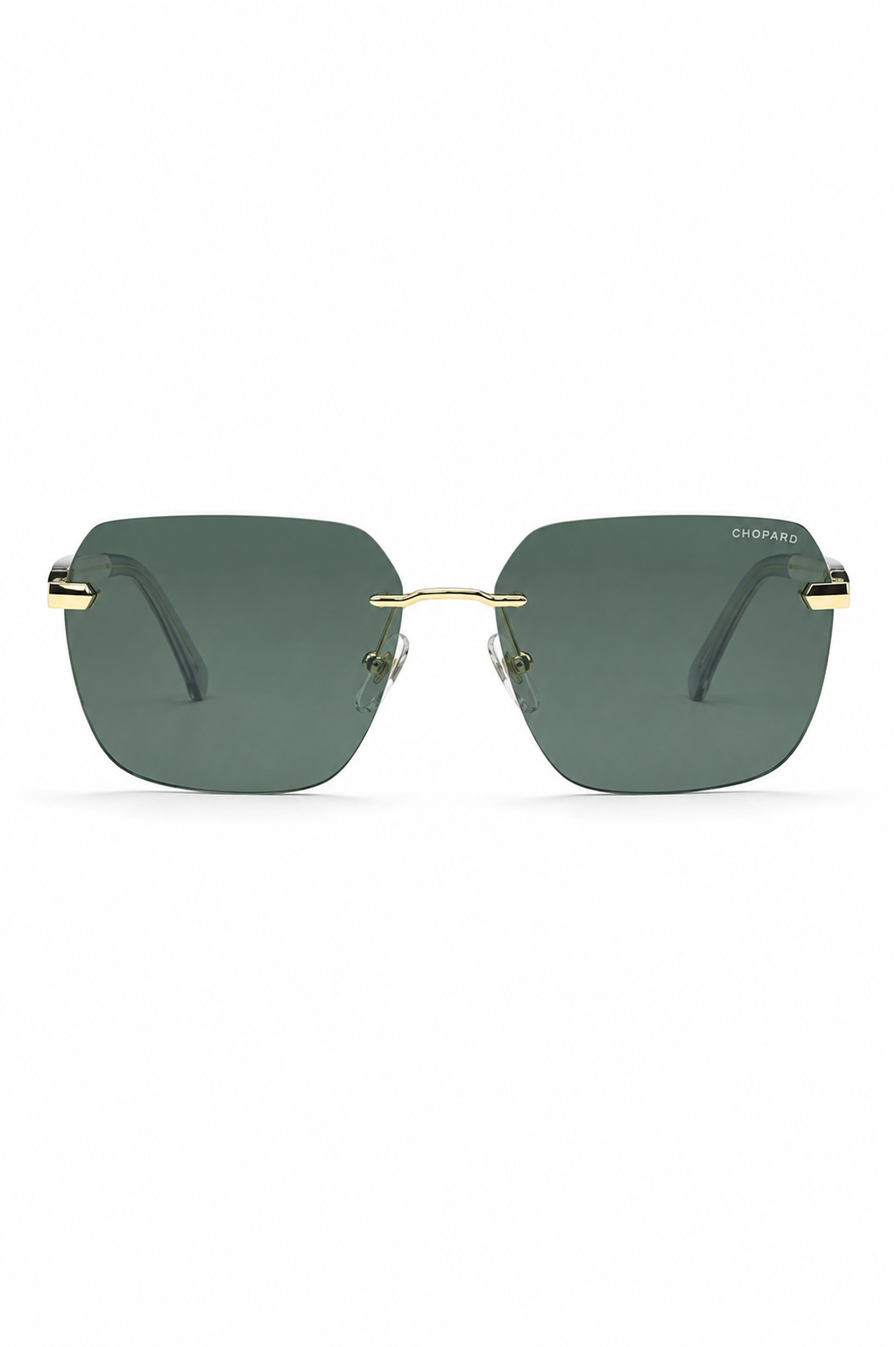 Chopard SCHG-02 C.02 Gold Rimless Square Sunglasses