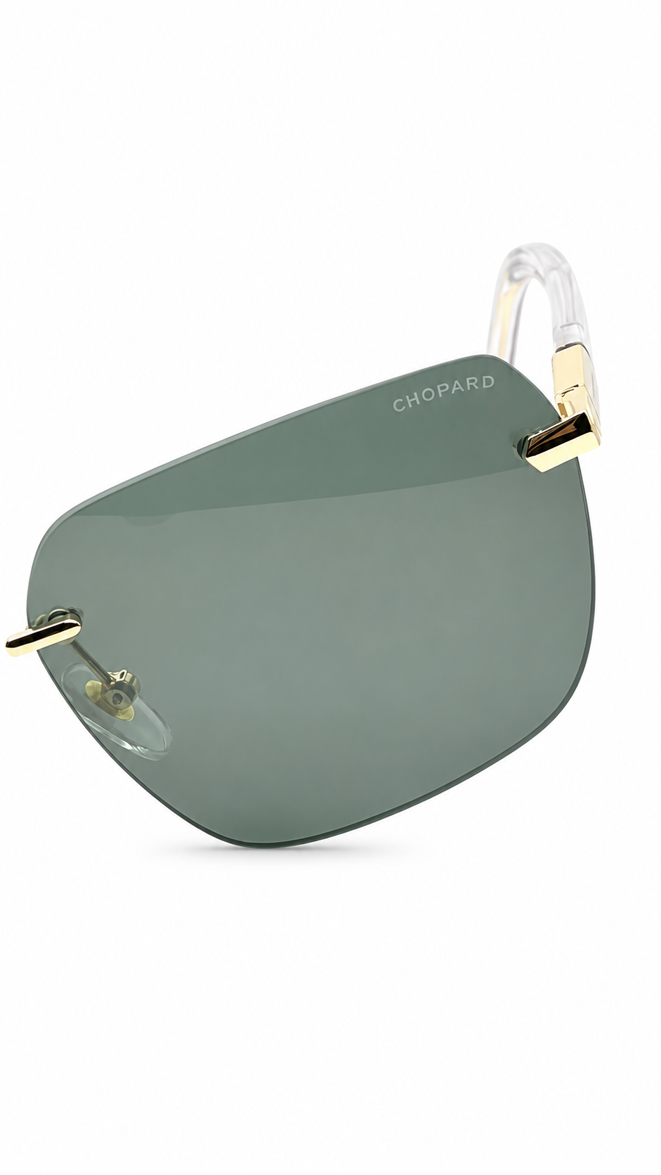 Chopard SCHG-02 C.02 Gold Rimless Square Sunglasses
