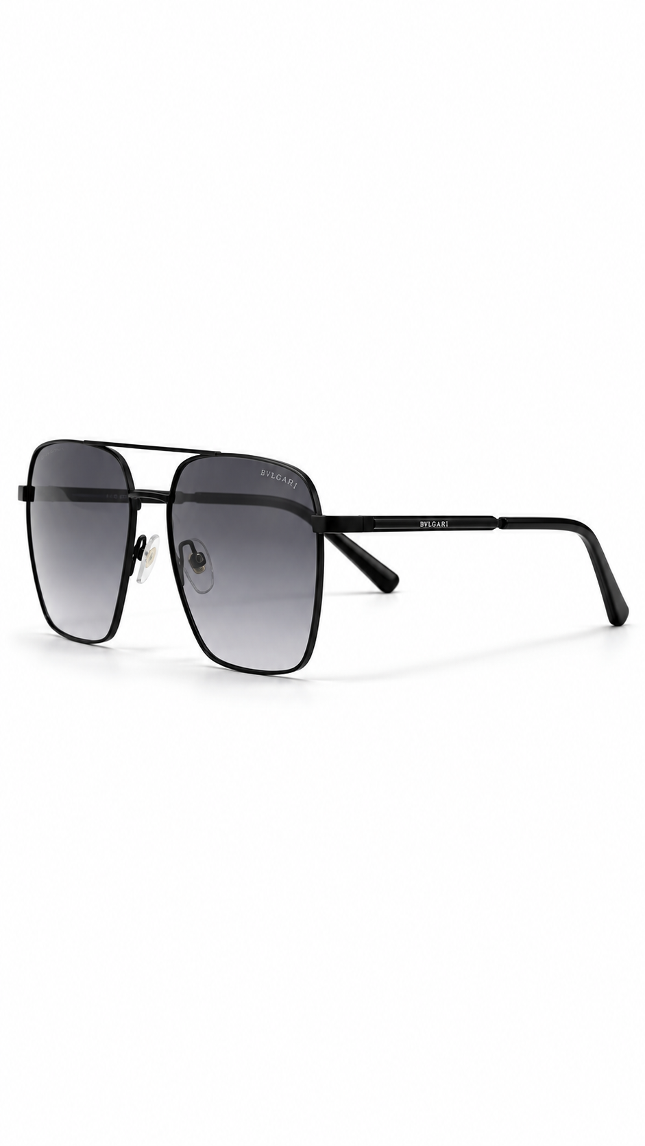 Bvlgari BV 40019 Co.01 Matte Black Aviator Sunglasses