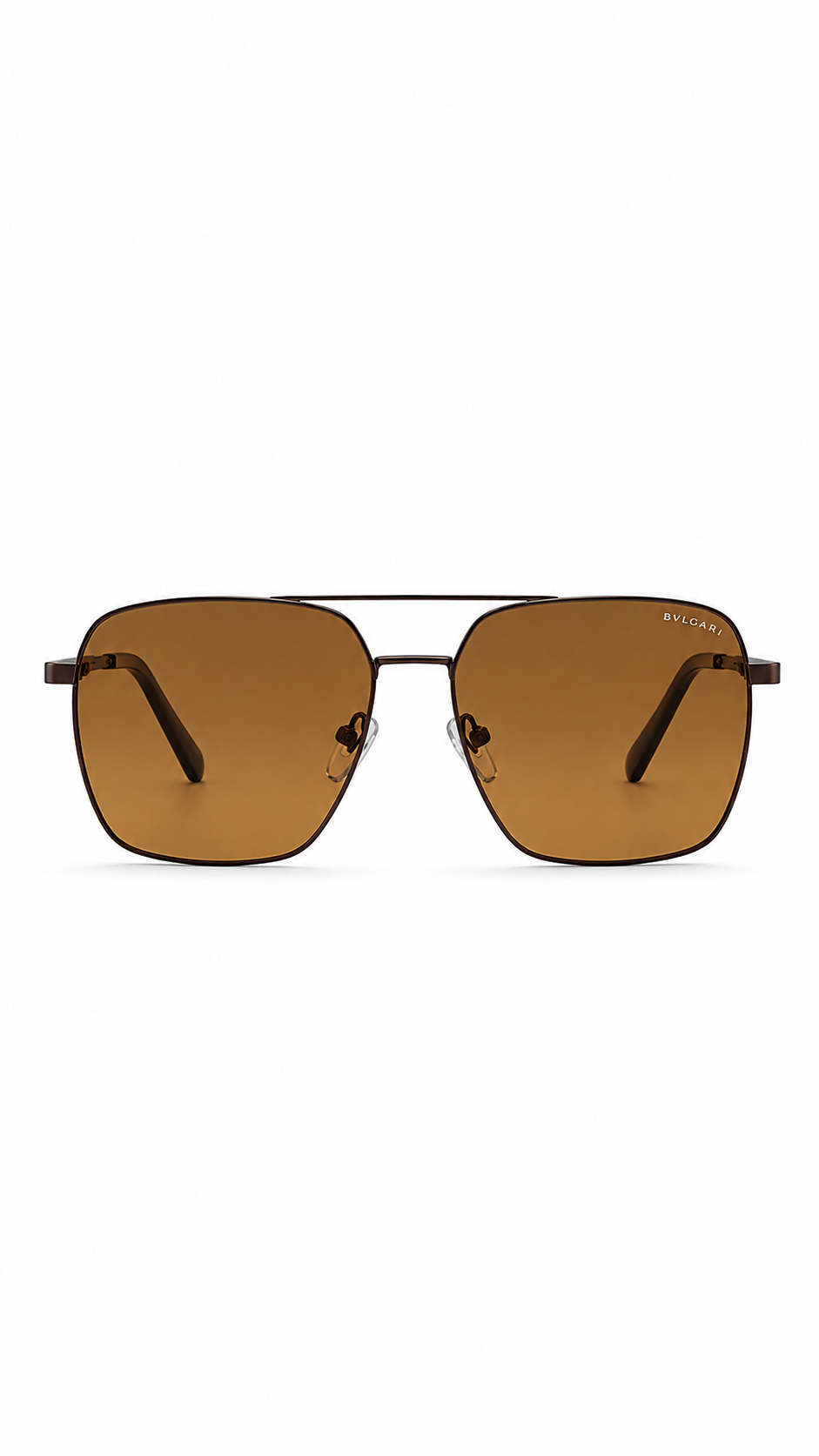 Bvlgari BV 40019 Co.04 Gunmetal Square Aviator Sunglasses