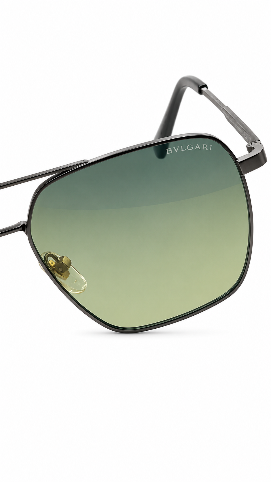 Bvlgari Luxury BV 40019 Metallic Double-Bridge Sunglasses (58mm)