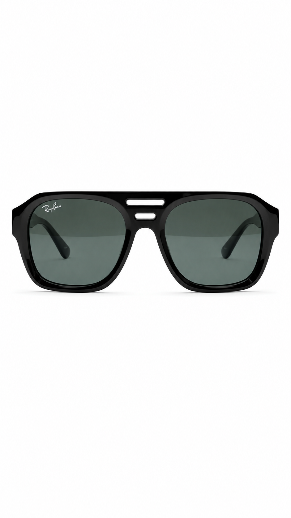Ray-Ban Corrigan RB 4397 6677/87 Black Square Navigator Sunglasses
