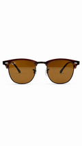 Ray-Ban Clubmaster RB3016 W0365 Brown Browline Sunglasses (51mm)