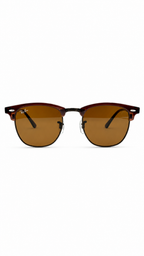 Ray-Ban Clubmaster RB3016 W0365 Brown Browline Sunglasses (51mm)