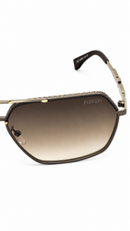Ferrari 3527 C2 Double Bridge Navigator Sunglasses – Gradient Brown Lenses
