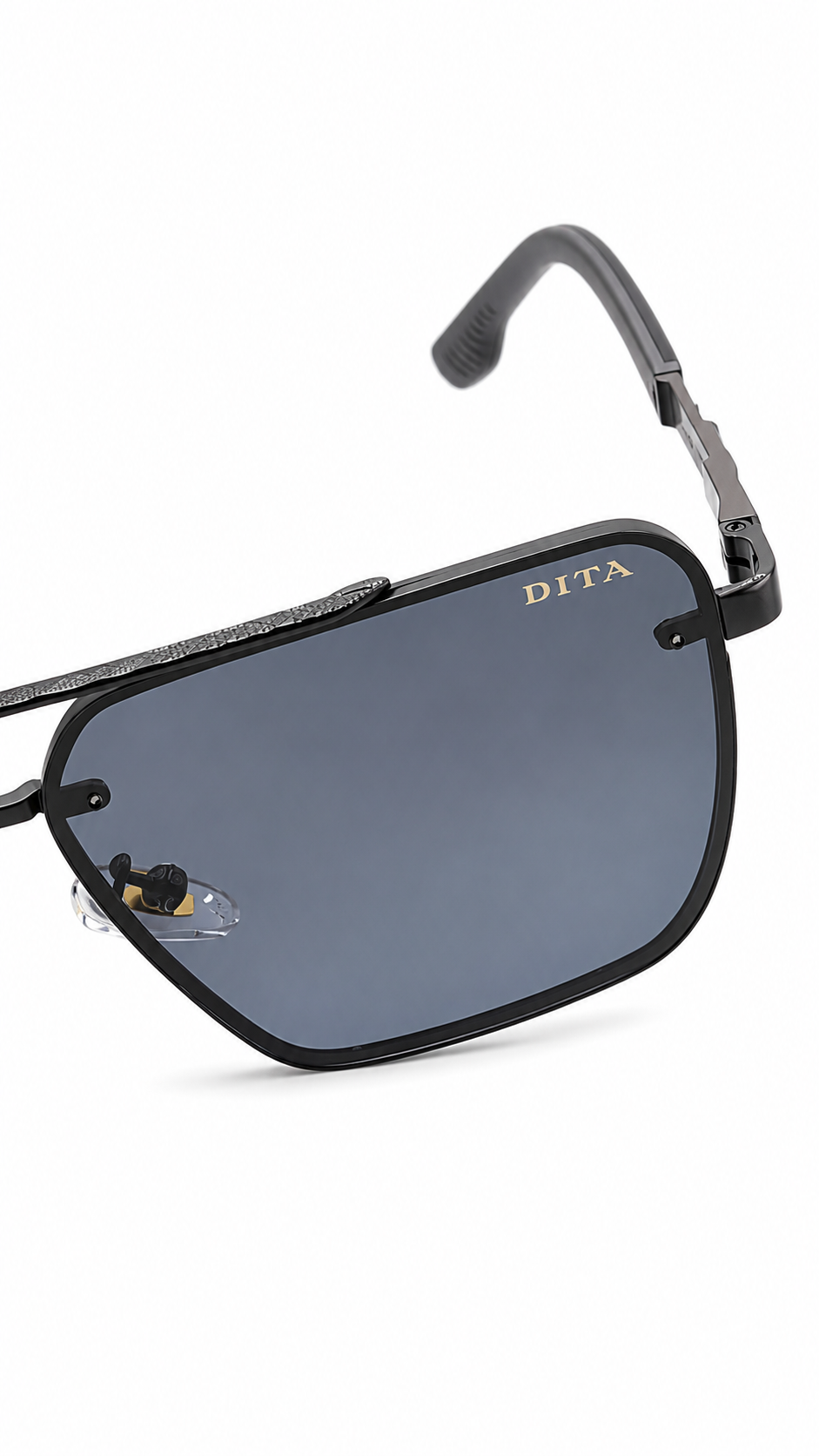 DITA 24072 Double Bridge Navigator Sunglasses – Matte Black (60mm)