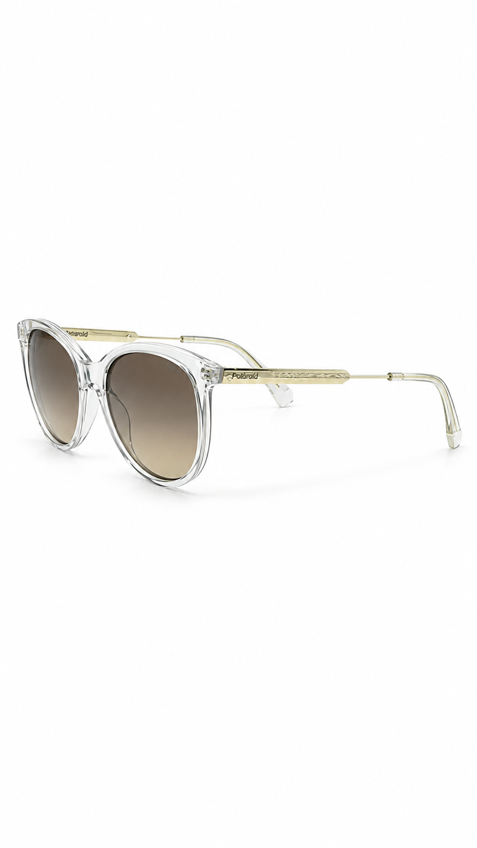 Polaroid PLD 4131/S/X Crystal Grey Butterfly Sunglasses – Polarized Bronze Lenses (57mm)