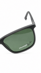 Ray-Ban RX8092 Matte Olive Green Square Optical Frames with Polarized Clip-On Lenses (54mm)