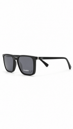 Ray-Ban RX8073 Matte Black Square Optical Frames with Polarized Clip-On Lenses (54mm)