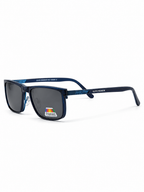 Olive Premium PLE004SP Matte Dark Blue Eyeglasses with Polarized Clip-On Lenses (56mm)