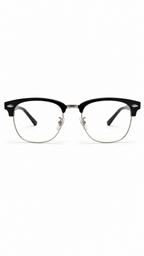 Ray-Ban Clubmaster RB 5154 2000 Polished Black & Silver Browline Optical Frames (51mm)