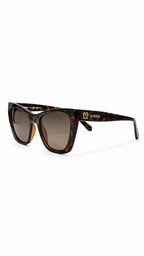 Moschino MOL070/S Havana Tortoiseshell Cat-Eye Sunglasses – Brown Lenses (53mm)
