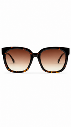 Burberry B 4362 Dark Havana Square Sunglasses with Brown Gradient Lenses (55mm)