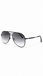 Tom Ford FT0853 Black Metal Aviator Sunglasses with Grey Gradient Lenses (59mm)