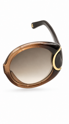 Salvatore Ferragamo SF811SA Signature Gradient Brown Round Sunglasses (54mm)