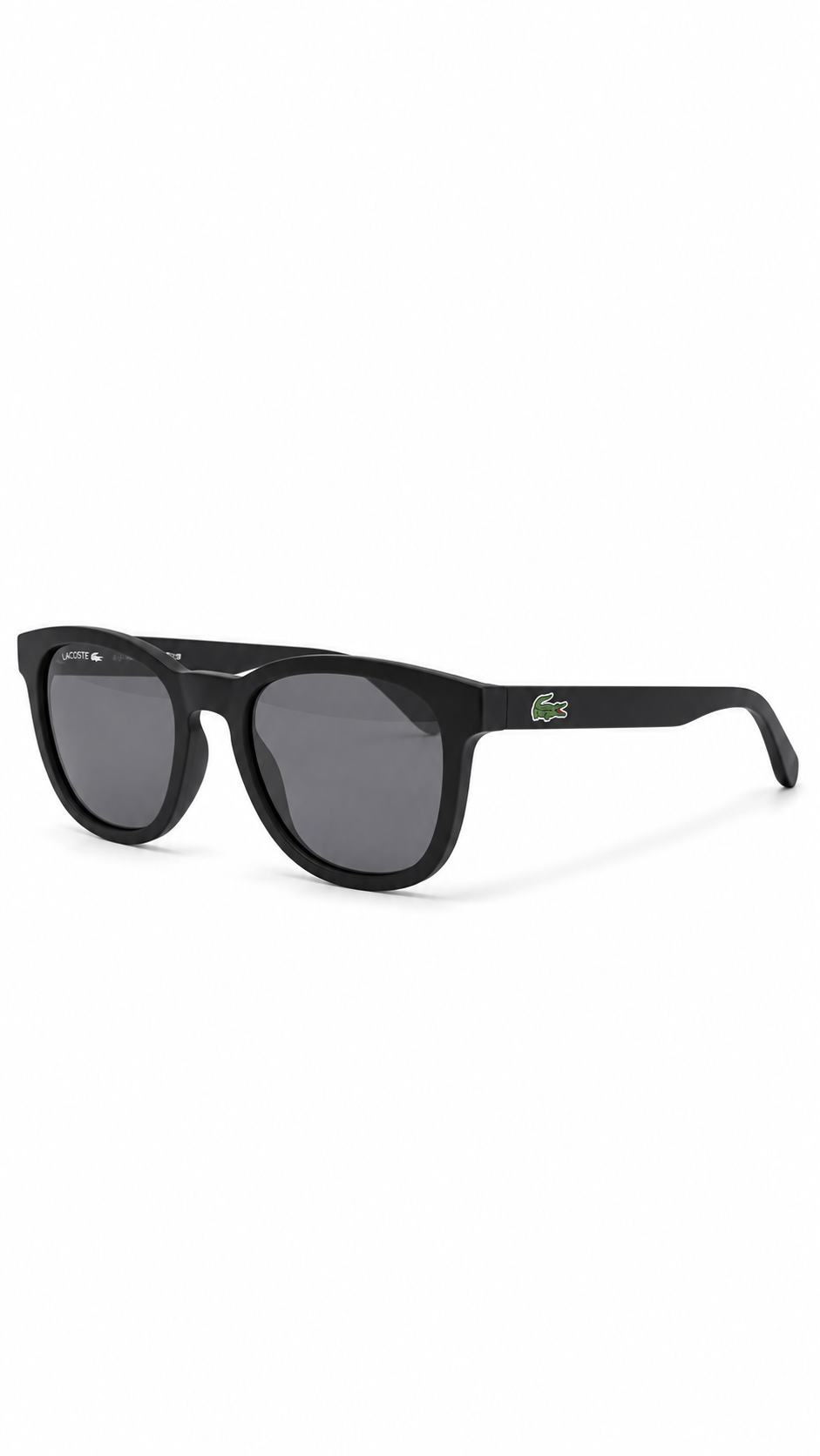 Lacoste L883S Matte Black Double Bridge Square Sunglasses (54mm)