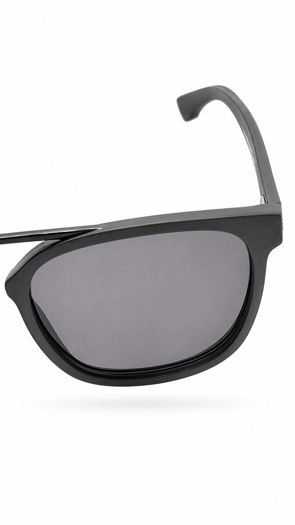Lacoste L883S Matte Black Double Bridge Square Sunglasses (54mm)