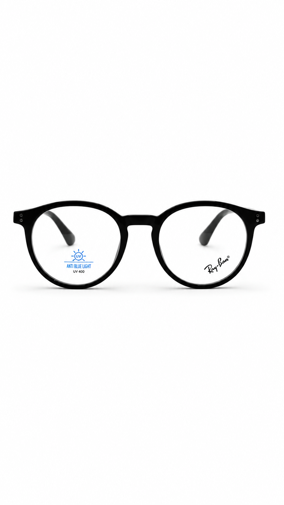 Ray-Ban 7366 C1 Glossy Black Round Eyeglasses (47mm)