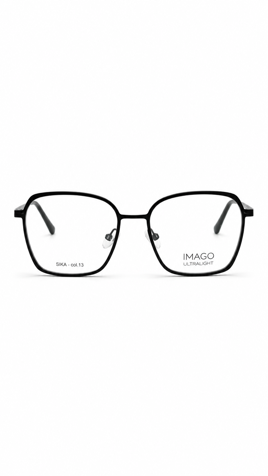 Imago Ultralight SIKA Col.13 Matte Black Square Eyeglasses (53mm)