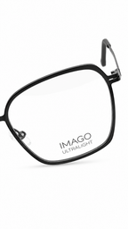 Imago Ultralight SIKA Col.13 Matte Black Square Eyeglasses (53mm)