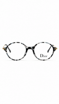 Dior MR89005 Grey Marble Round Women's Eyeglasses (49mm)
