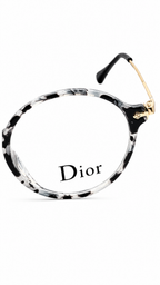 Dior MR89005 Grey Marble Round Women's Eyeglasses (49mm)