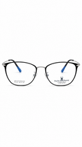 Psycho Bunny PB-229 Black & Silver Square Men's Eyeglasses (53mm)