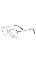 Psycho Bunny PB-229 Black & Silver Square Men's Eyeglasses (53mm)