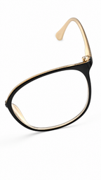 6830 C35 Korean Design Lightweight Black & Honey Beige Optical Frame