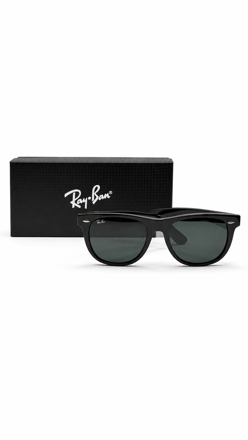 Ray-Ban Original Wayfarer RB2140 901 Black Sunglasses with G-15 Green Lenses