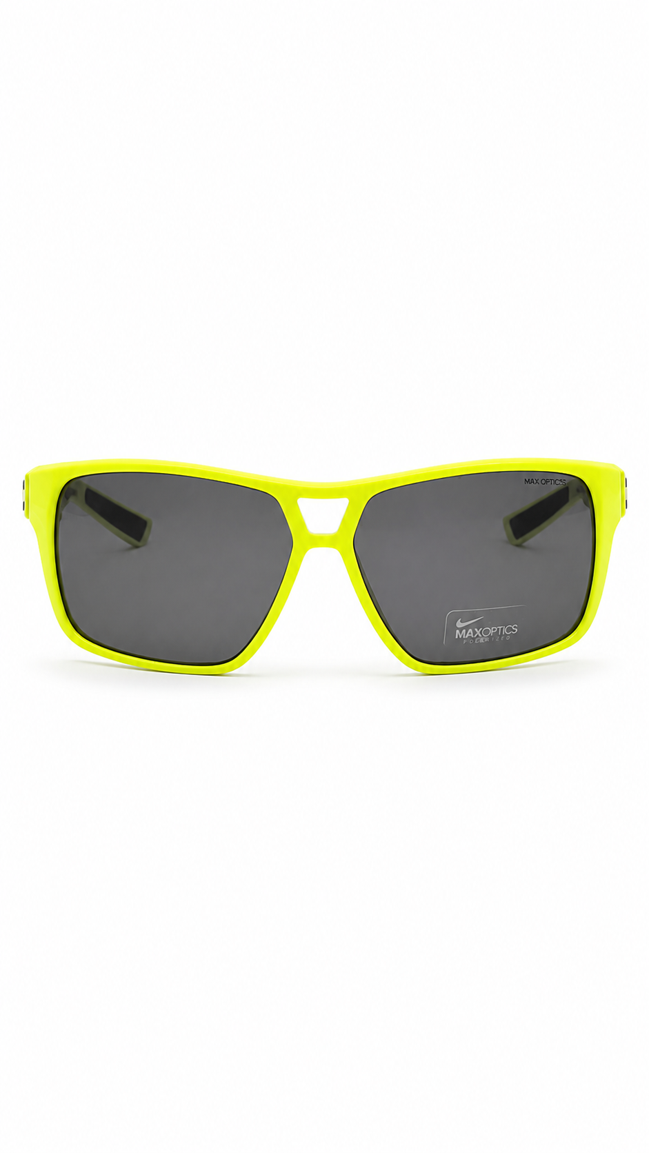 Nike Max Optics Volt Yellow Sport Sunglasses with Dark Grey Lenses