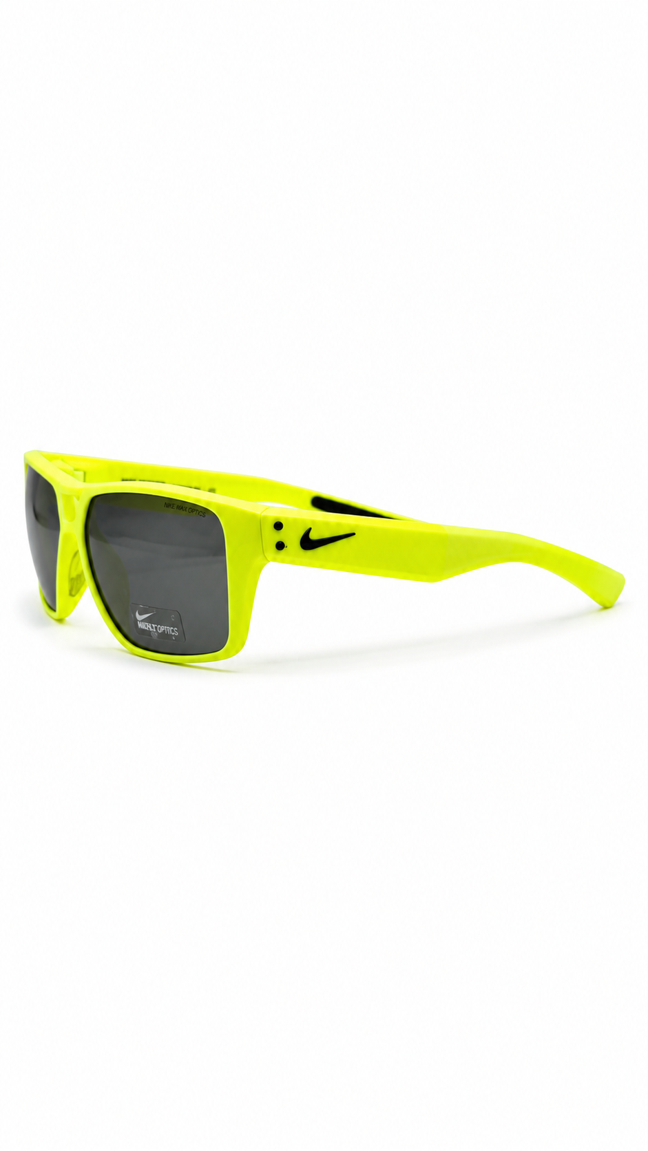 Nike Max Optics Volt Yellow Sport Sunglasses with Dark Grey Lenses