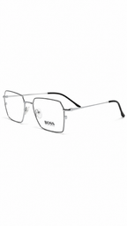 BOSS Hugo Boss 12252 C2 Silver & Black Geometric Square Eyeglasses (53mm)