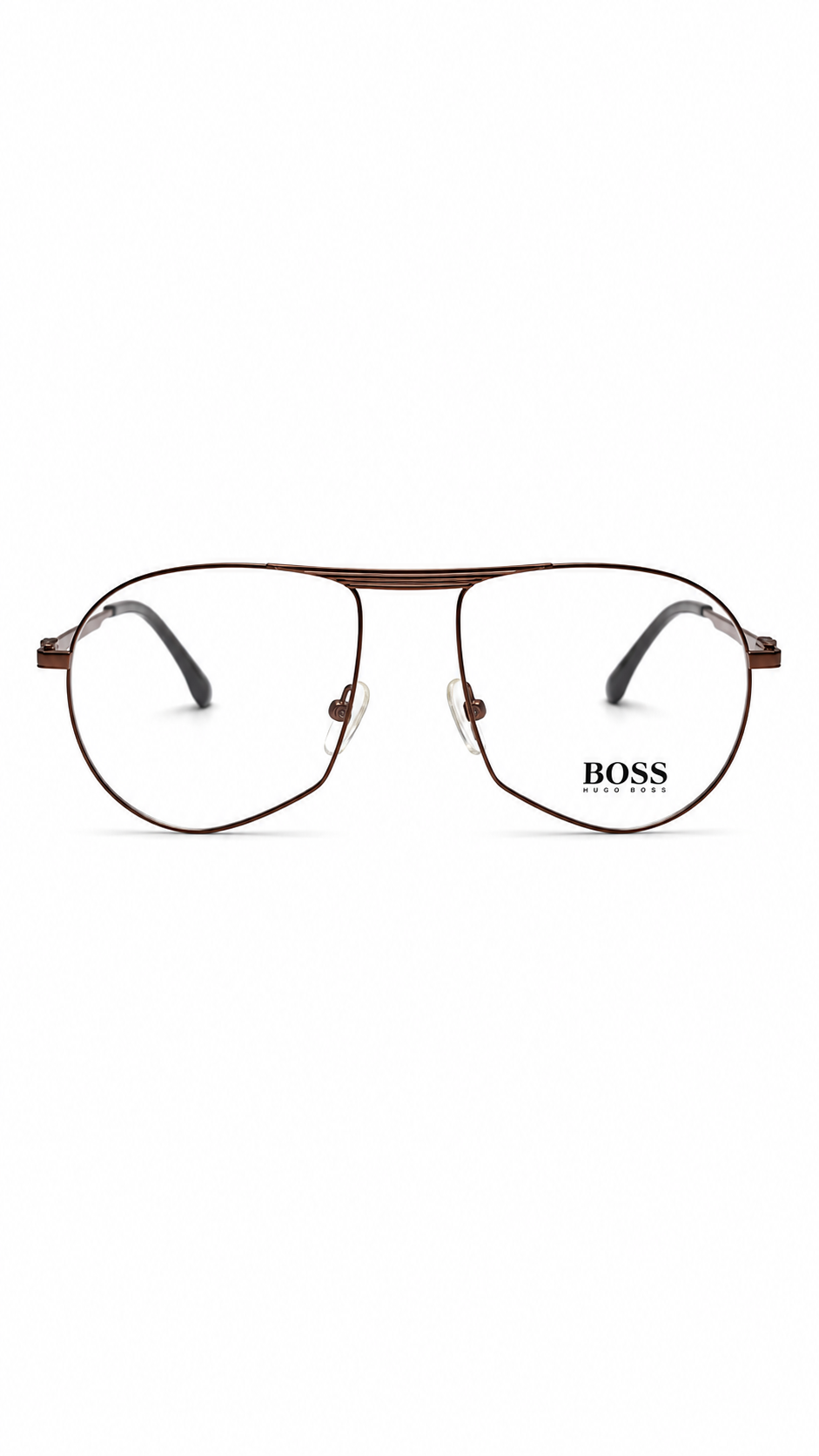 BOSS Hugo Boss 22080J COL.04 Copper Metallic Aviator Eyeglasses (53mm)
