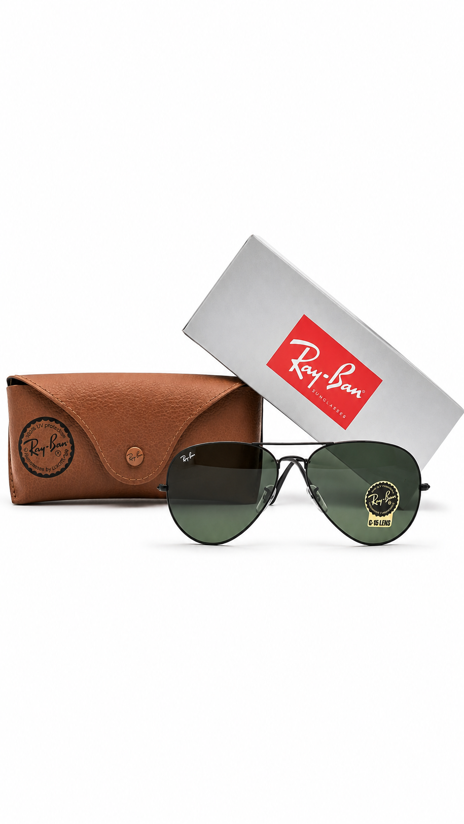 Ray-Ban RB3026 L2821 Aviator Large Metal II 62mm Black Sunglasses