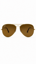 Ray-Ban RB3025 001/33 Gold Aviator Large Metal 58mm Brown Lens Sunglasses