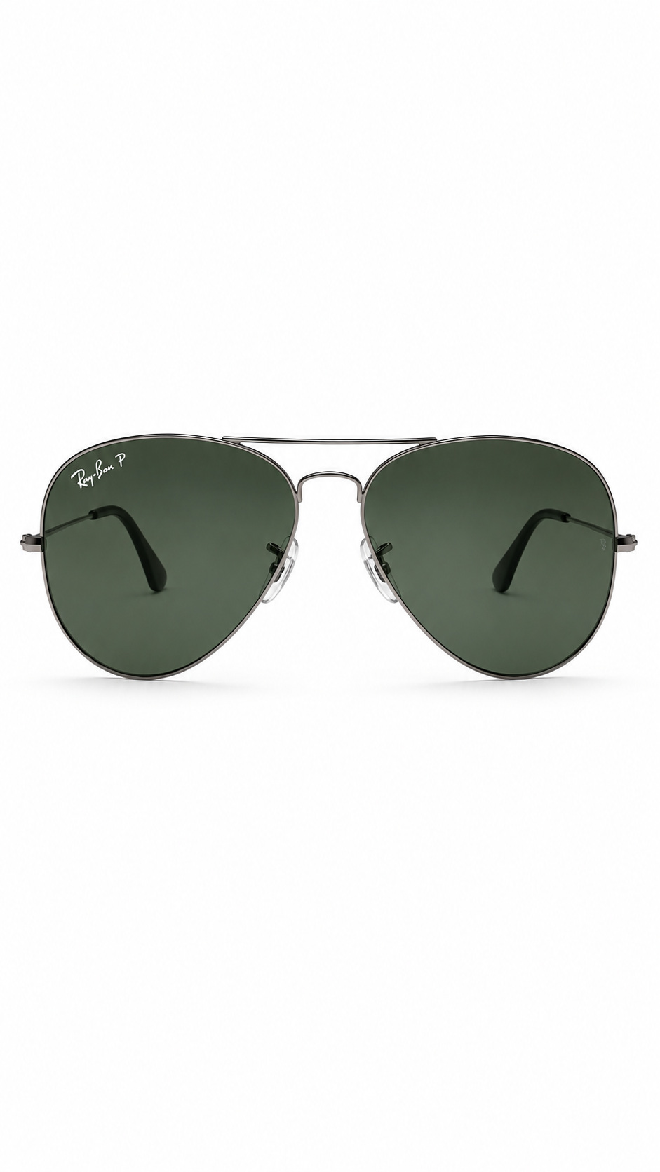 Ray-Ban RB3025 004/58 Gunmetal Polarized Aviator Large Metal 62mm Sunglasses