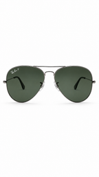 Ray-Ban RB3025 004/58 Gunmetal Polarized Aviator Large Metal 62mm Sunglasses