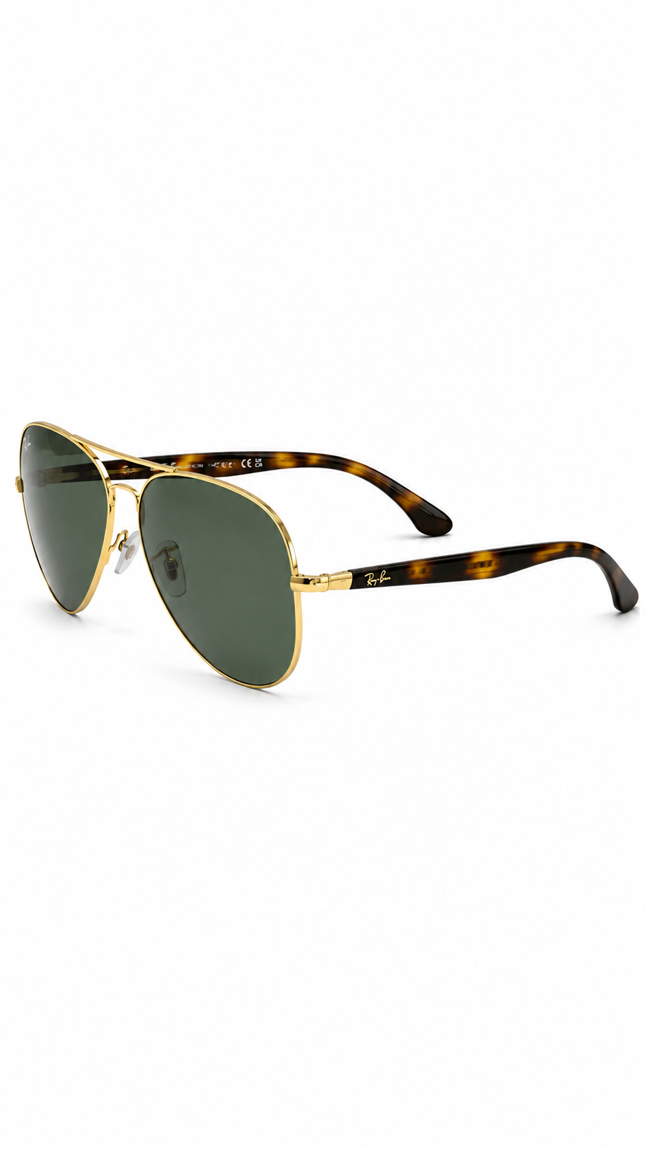 Ray-Ban RB3025 004 Gunmetal Aviator Large Metal 62mm G-15 Green Sunglasses