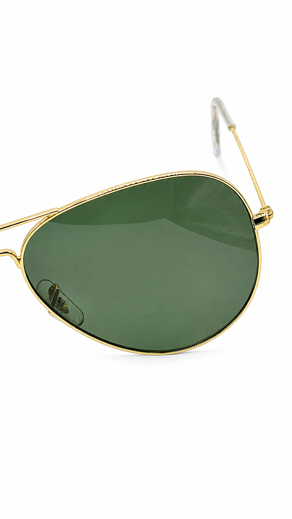 : Ray-Ban RB3025 001/58 Gold Aviator Large Metal 62mm Polarized G-15 Green Lens Sunglasses