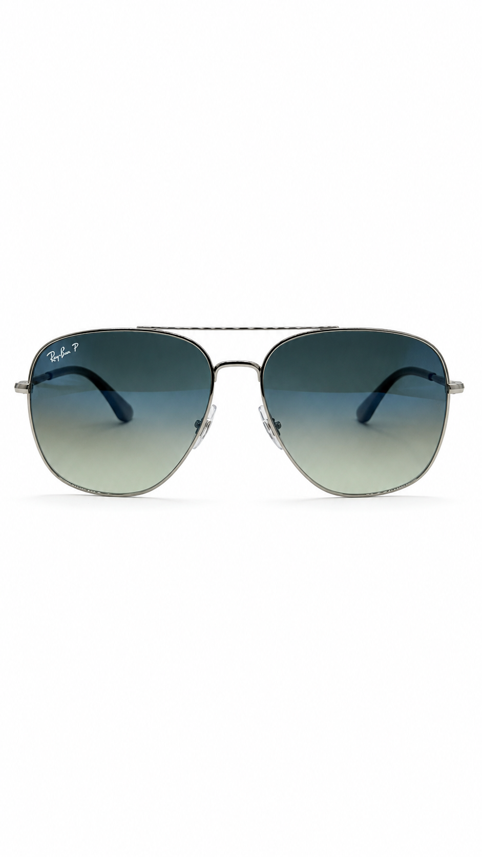 Ray-Ban RB3683 004/78 Gunmetal Pilot 59mm Polarized Blue Grey Gradient Sunglasses