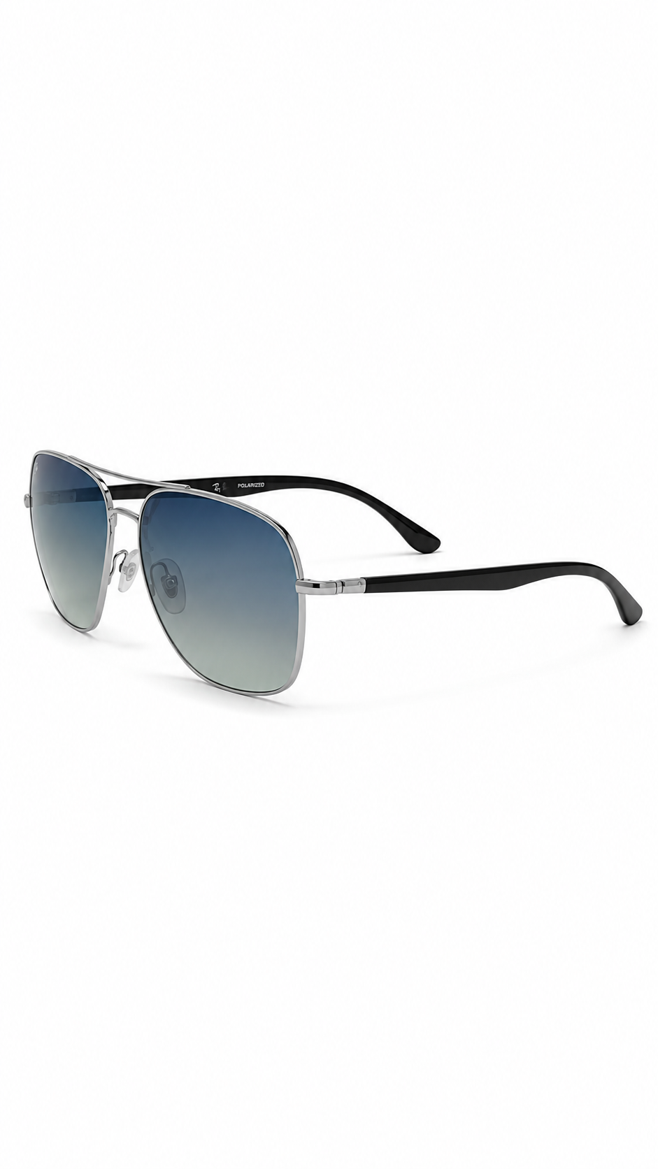 Ray-Ban RB3683 004/78 Gunmetal Pilot 59mm Polarized Blue Grey Gradient Sunglasses