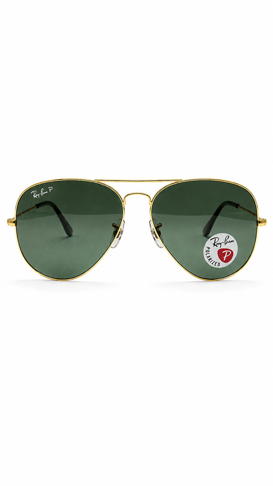 Ray-Ban RB3025 001/58 Gold Aviator Large Metal 58mm Polarized G-15 Green Lens Sunglasses