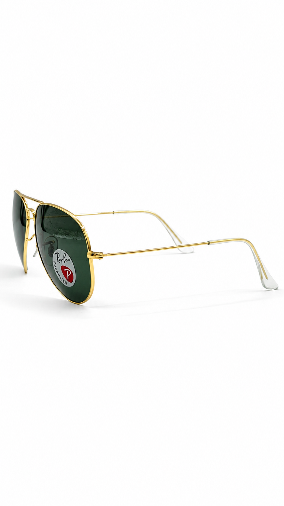 Ray-Ban RB3025 001/58 Gold Aviator Large Metal 58mm Polarized G-15 Green Lens Sunglasses