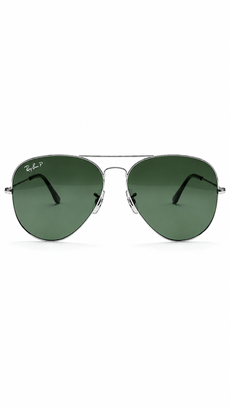 : Ray-Ban RB3025 003/58 Silver Aviator Large Metal 58mm Polarized G-15 Green Lens Sunglasses