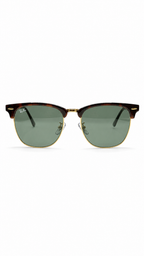 Ray-Ban RB3016F W0366 55mm Clubmaster Oversized Mock Tortoise Gold Frame G-15 Green Lens Sunglasses